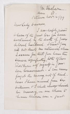 Letter, 21 November 1899