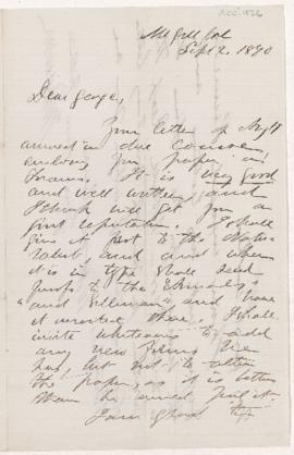 Letter, 2 September 1870