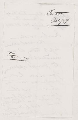 Letter, 21 October 1889