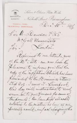 Letter, 10 December 1886