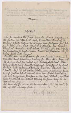 Letters, 20 March 1867