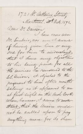 Letter, 30 October 1878