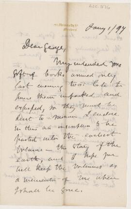 Letter, 1 January 1897