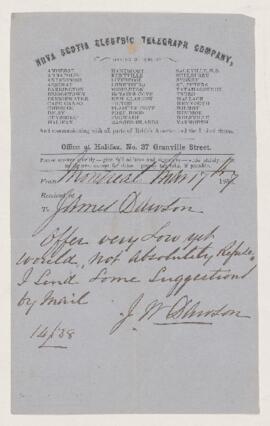 Letter, 14 March 1857