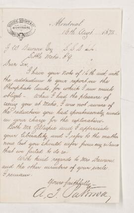 Letter, 16 August 1878
