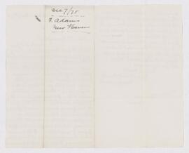 Letter from Frank Adams to B.J. Harrington, written from New Haven (Conneticut).