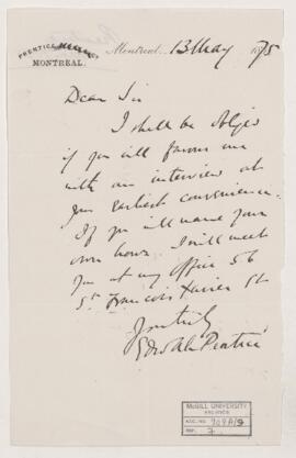 Letter, 13 May 1875