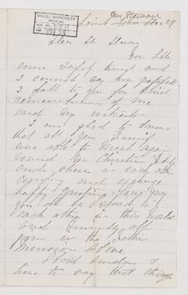 Letter from Mrs. Stewart
