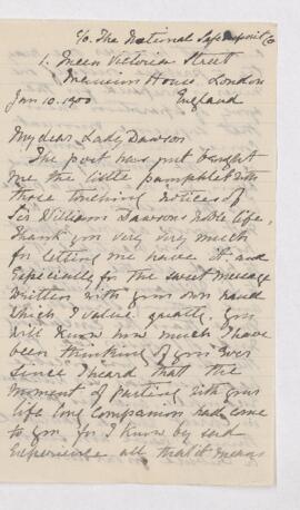Letter, 10 January 1900