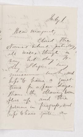 Letter, 1 July
