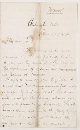 Letter, 22 February 1876