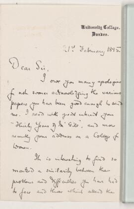 Letter, 21 February 1895
