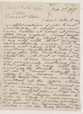 Letter, 3 February 1917