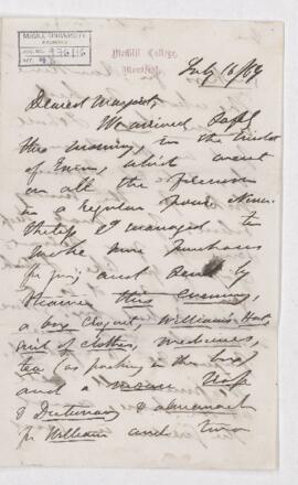 Letter, 16 July 1869