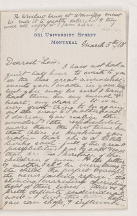 Letter, 5 March 1915