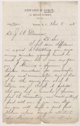Letter, 8 November 1875
