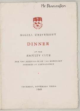 Convocation ephemera
