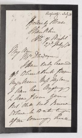 Letter, 27 July 1870