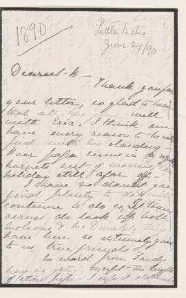 Letter, 24 June 1890