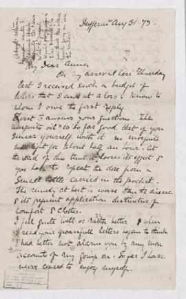Letter, 31 August 1873