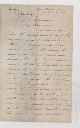 Letter, 10 March 1881
