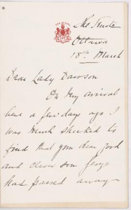Letter, 18 March 1901