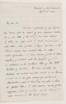 Letter, 23 April 1867