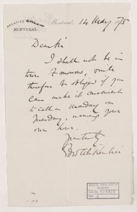 Letter, 14 May 1875