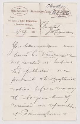Letter, 5 October 1886