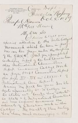 Letter, 4 October 1879