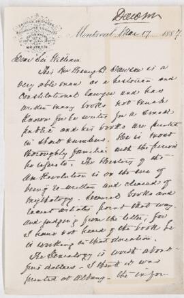 Letter, 17 March 1887