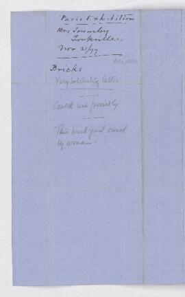 Letter from Mary Townsley to B.J. Harrington.
