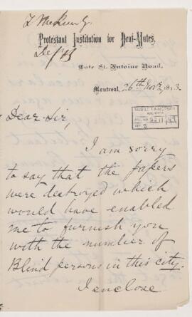 Letter, 26 November 1873