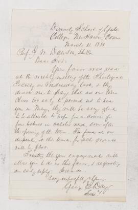 Letter, 11 March 1881