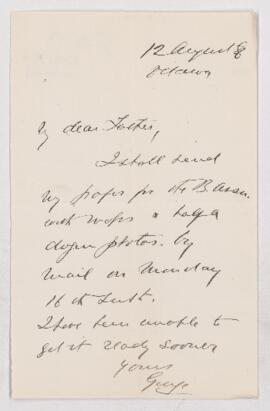 Letter, 12 August 1886