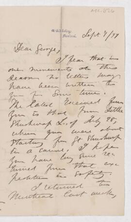Letter, 7 September 1877