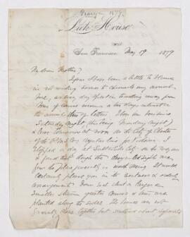 Letter, 19 May 1879