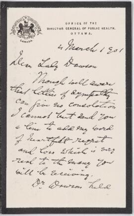 Letter, 4 March 1901