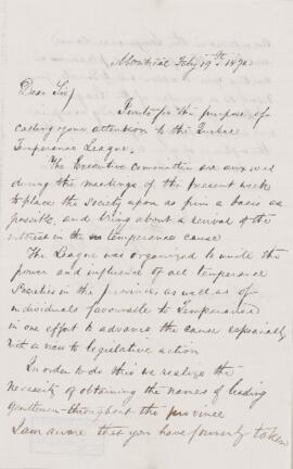 Letter, 19 February 1872