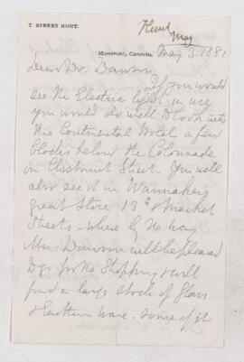 Letter, 3 May 1881