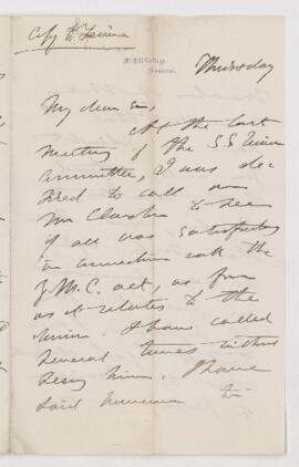 Letter to Ferrier
