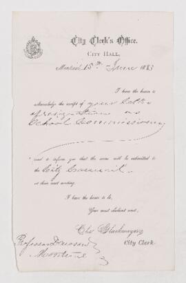 Letter, 15 June 1883