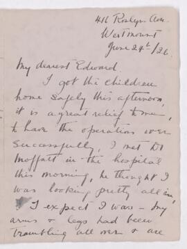 Letter, 24 June 1926