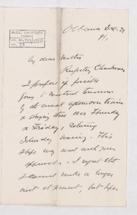 Letter, 15 December 1891