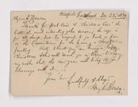 Letter, 23 December 1879