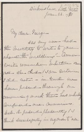 Letter, 23 June 1890
