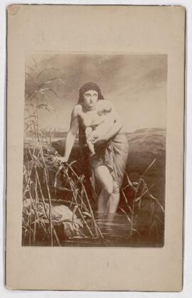 Photo of painting "Moses in the bullrushes"