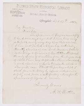 Letter, 29 September 1882