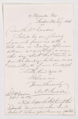 Letter, 30 July 1886