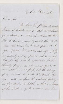 Letter, 4 December 1856